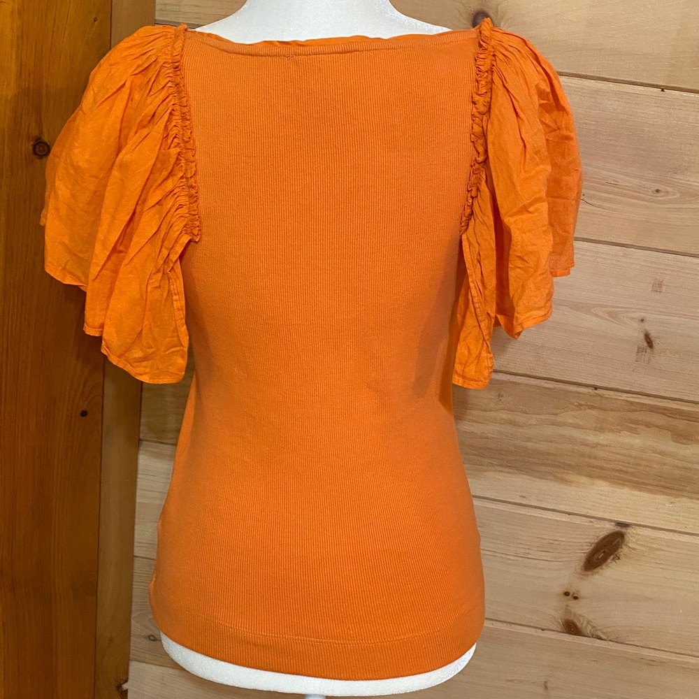 Maeve Anthropologie Women's top, flutter sleeve - Picture 4 of 5